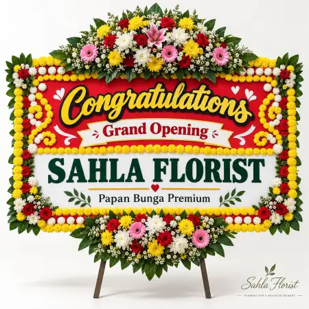 Papan Bunga Ucapan Selamat Paniai