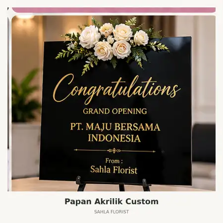Papan Bunga Akrilik Paniai